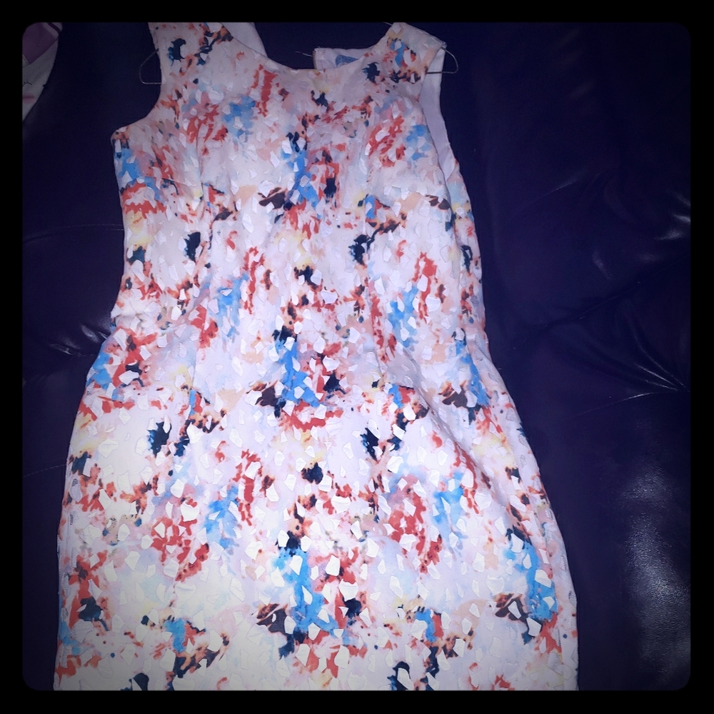 A beautiful Antonio Melania lace dress, multi colo